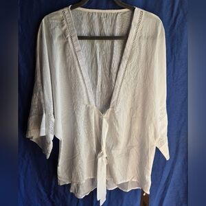 SooLinen Natural Linen Top NWT